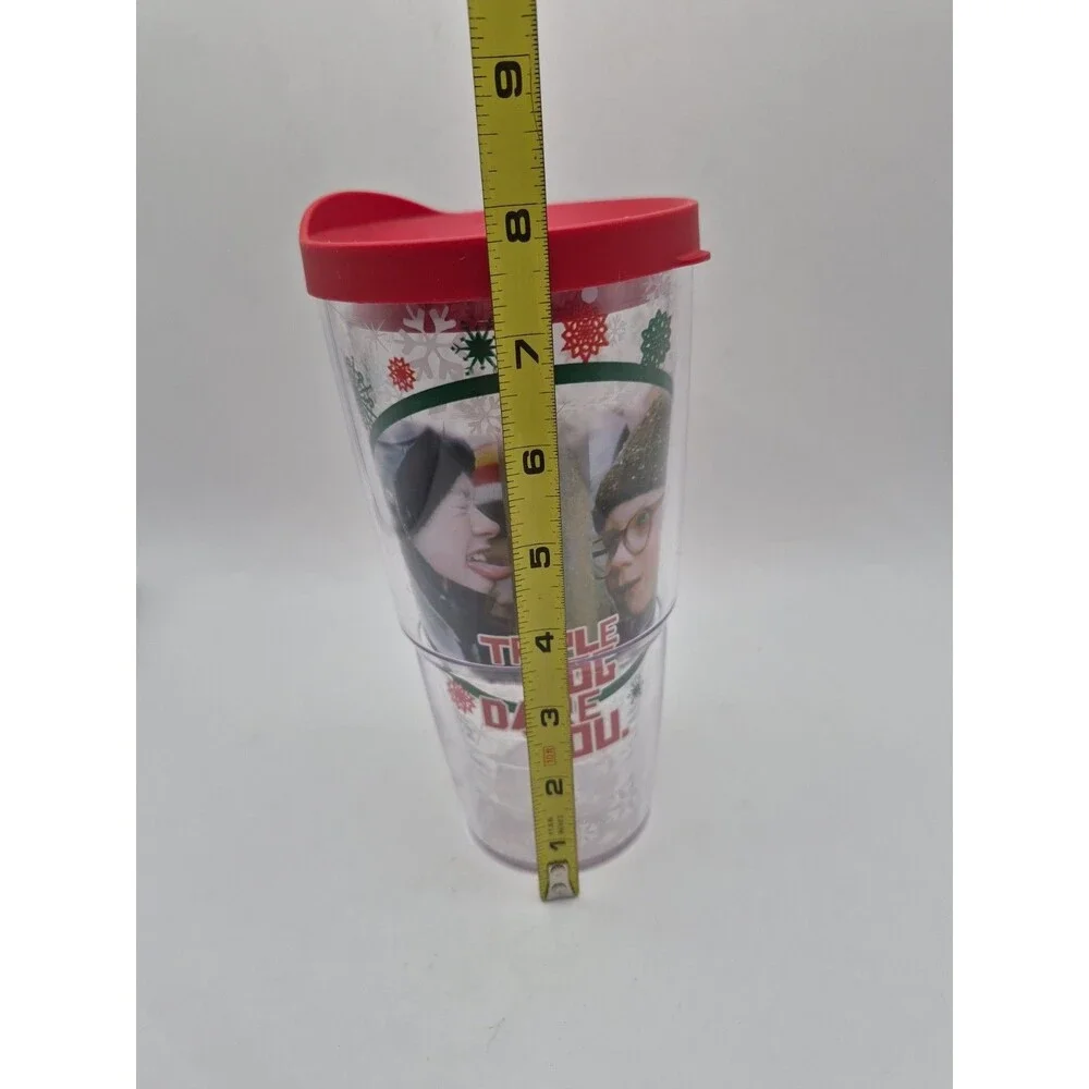 A Christmas Story Tervis Tumbler Hot/ Cold Red Lid, Holiday Tumbler 24 Ounce